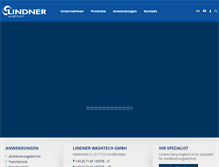 Tablet Screenshot of lindner-washtech.com